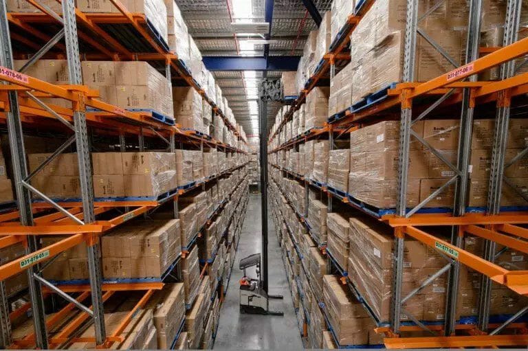 double deep racking safety guide rails