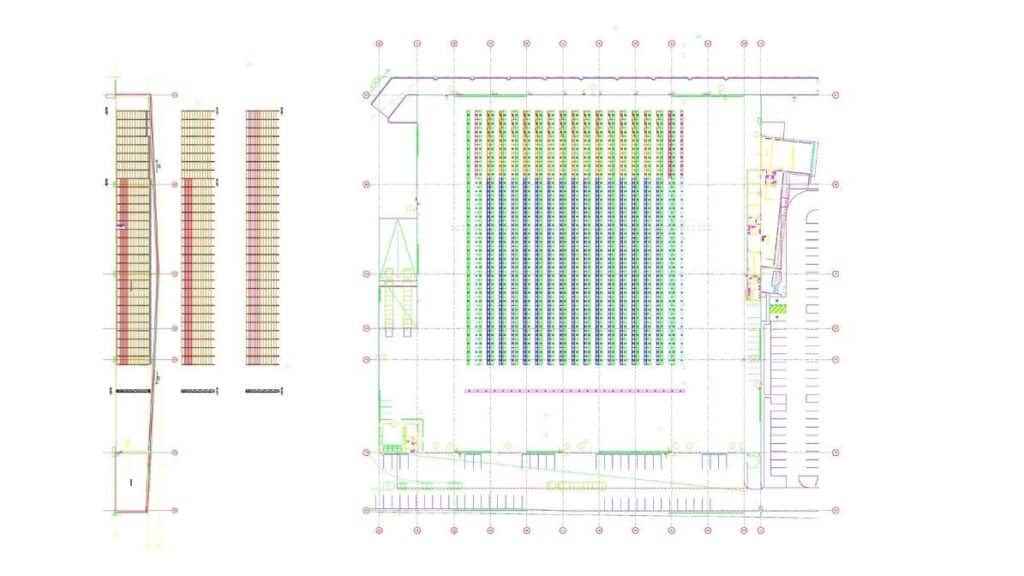 Sydney warehouse layout and design CAD drawing